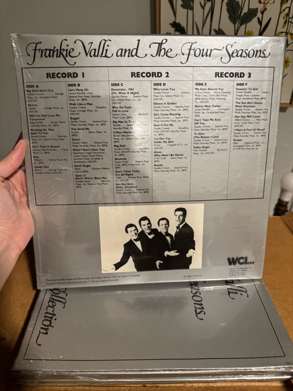 Frankie Valli and The Four Seasons Vinyl Album - Silver Back Cover - unopened!!!